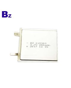 015362 250mAh 3.7V 리튬 폴리머 배터리