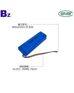 중국 리튬이온 전지 공장 전문가 맞춤형 UFX 102268-2S 7.4V 1600mAh 배터리 팩