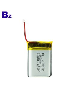 112840 1300mAh 3.7V 리튬 이온 폴리머 배터리