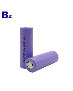 14500 800mAh 충전식 리튬 이온 배터리