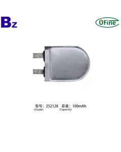 252128 100mAh 3.7V 리튬 폴리머 배터리