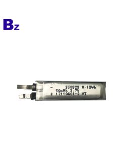 350829 50mAh 3.7V Lipo 배터리