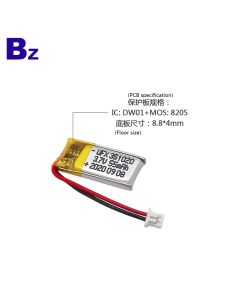 55mAh 블루투스 장치 Lipo 배터리