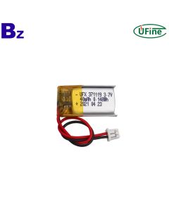 40mAh 미니 전자 팔찌 리튬 폴리머 배터리
