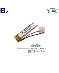 리튬 이온 셀 공장 뜨거운 판매 110mAh 배터리