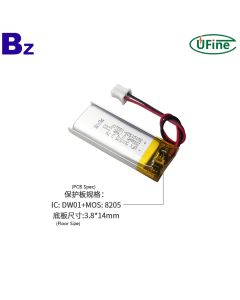 리튬 이온 폴리머 셀 공장 맞춤형 3.7V 200mAh 배터리