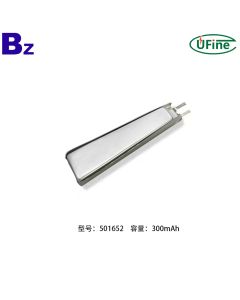 501652 300mAh 3.7V 리튬 이온 폴리머 배터리