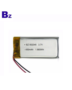 552045 450mAh 3.7V Lipo 건전지