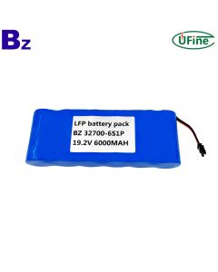 중국 최고의 원통형 배터리 BZ 32700-6S1P 6000mAh 19.2V LFP 충전식 배터리 팩