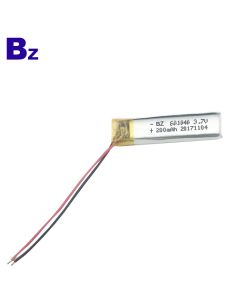601040 3.7V 200mAh 리튬 이온 폴리머 배터리