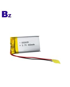 602035 400mAh 3.7V 리튬 이온 건전지
