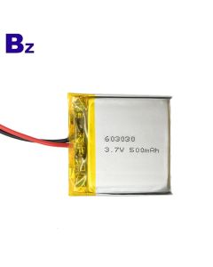603030 500mAh 3.7V Lipo 배터리