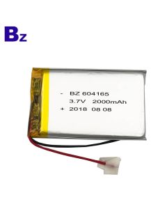 604165 2000mAh 3.7V 폴리머 리튬 이온 배터리