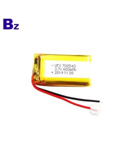 702540 600mAh 3.7V 리튬 폴리머 배터리