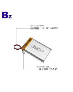 1300mAh 보안 경보 장치 리튬 폴리머 배터리