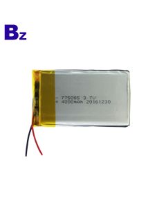 775085 4000mAh 3.7V 폴리머 리튬 이온 배터리