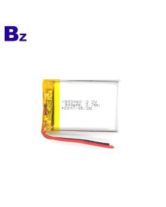 803040 900mAh 3.7V Lipo 배터리