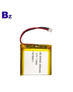 904542 2000mAh 3.7V Lipo 배터리