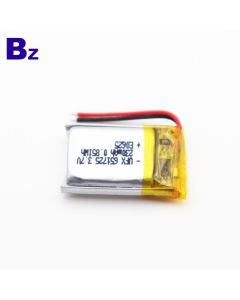 651725 230mAh 3.7V Lipo 배터리