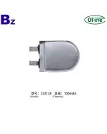 252128 100mAh 3.7V 리튬 폴리머 배터리