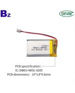 리튬 이온 폴리머 셀 공장 직업 맞춤형 알람 시계 배터리 UFX 552035 3.7V 350mAh 리튬 폴리머 배터리