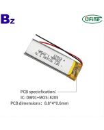 중국 Lipo 셀 제조업체 공급 원격 제어 배터리 UFX 501646 3.7V 350mAh 리튬 이온 배터리