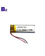 401042 3.7V 100mAh 리튬 폴리머 배터리