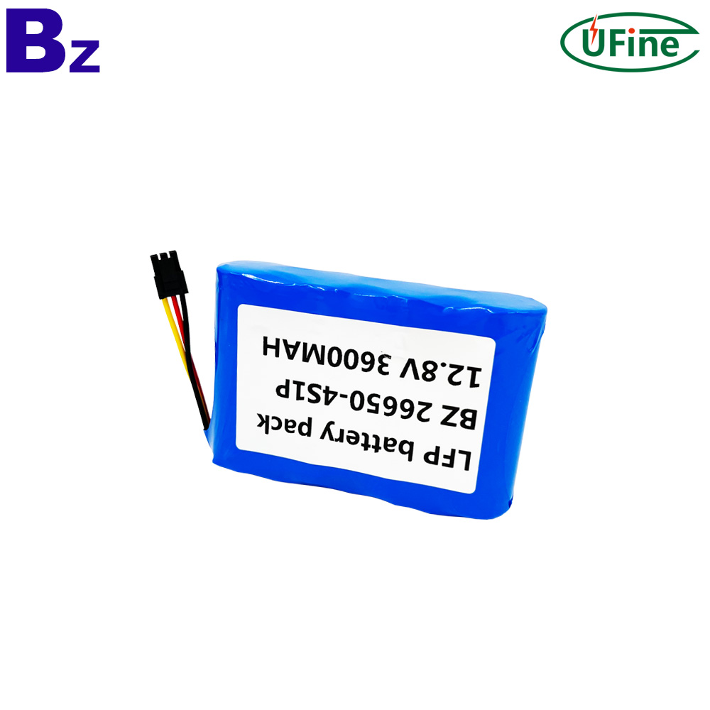 고사이클 수명 12.8V 3600mAh 배터리 팩