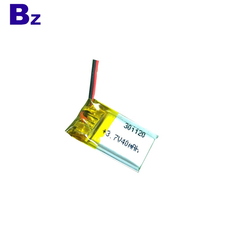 301120 40mAh 3.7V Rechargeable Battery