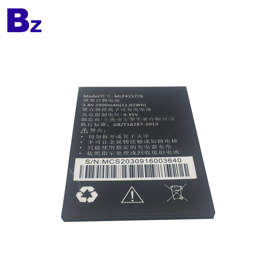 2900mAh 3.8V Battery For Mobile Phone