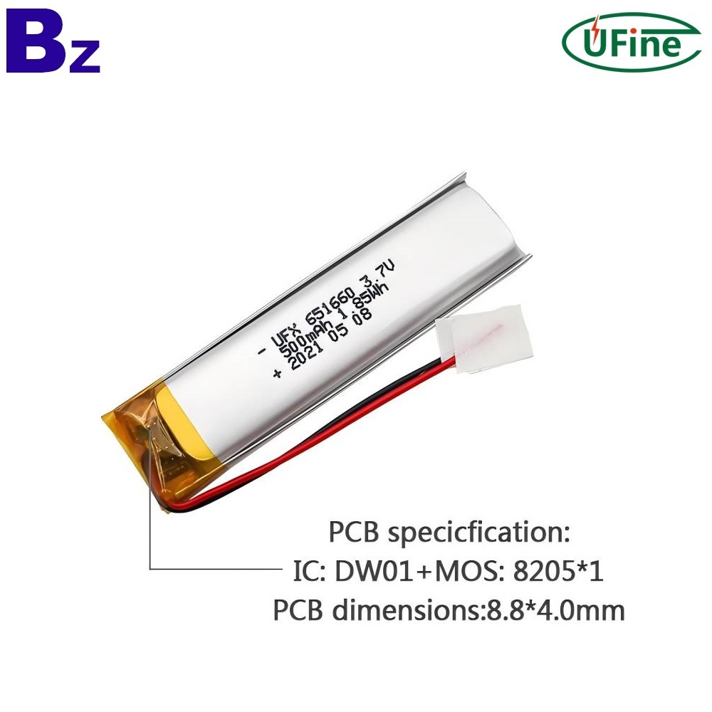 도매 3.7V 500mAh 배터리