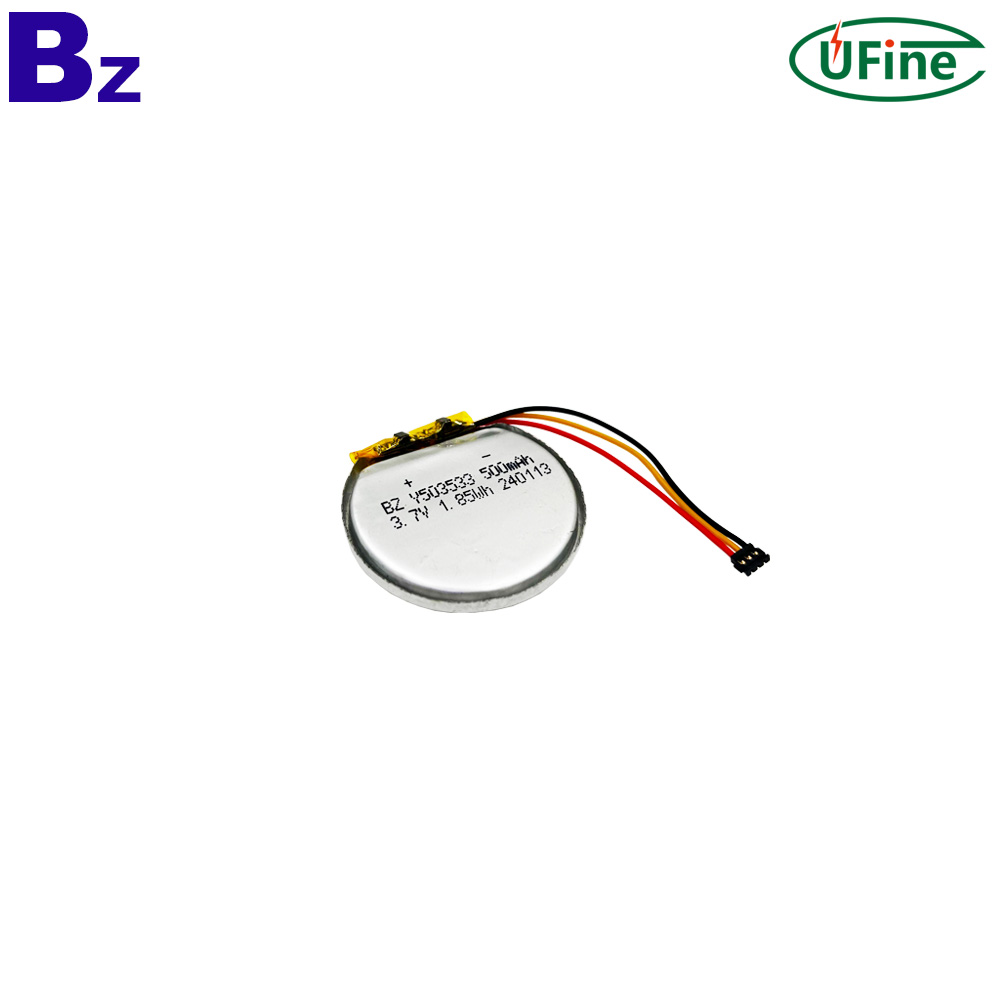전문가 맞춤형 500mAh 원형 배터리